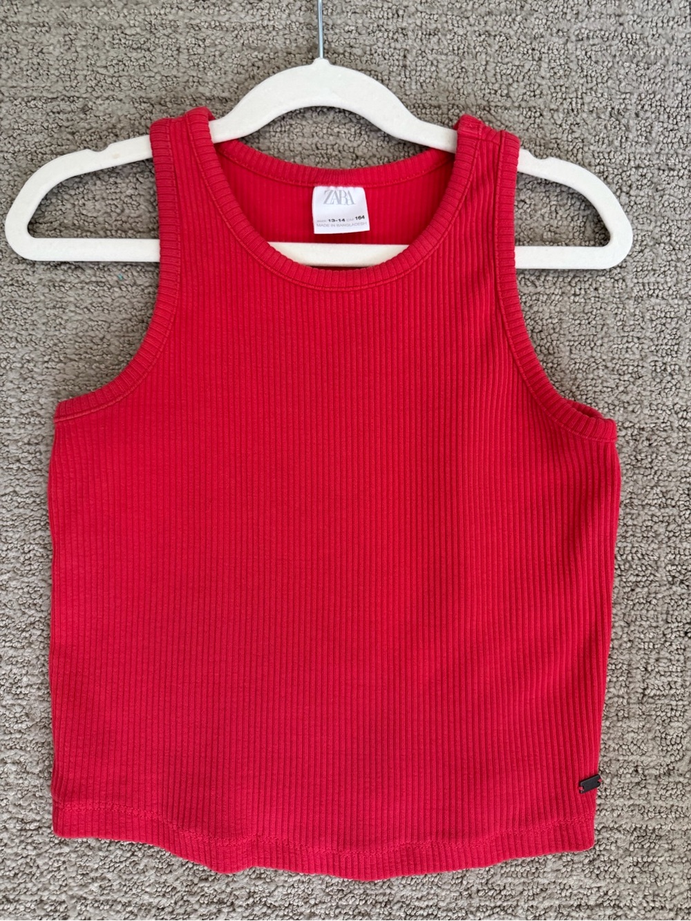 School Clothes -ZARA Kids Tank Top Ref Ribbed Summer Fashion Jeans